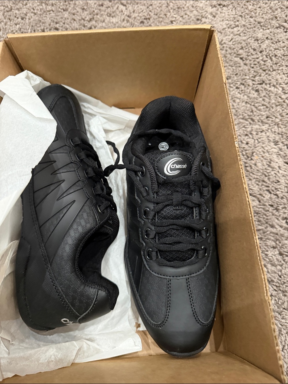 Chassé Men's Black Athletic Lace-Up Trainer